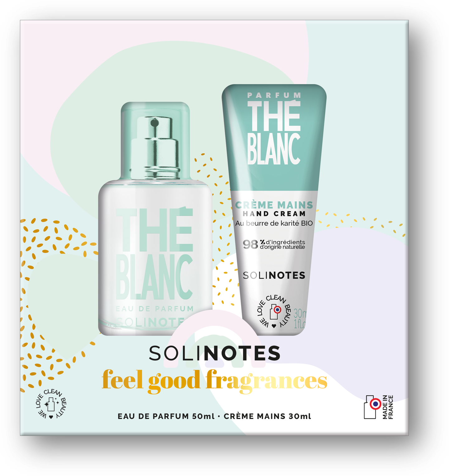 Solinotes - WHITE TEA - EAU DE PARFUM (1.7 oz)  + HAND CREAM SET