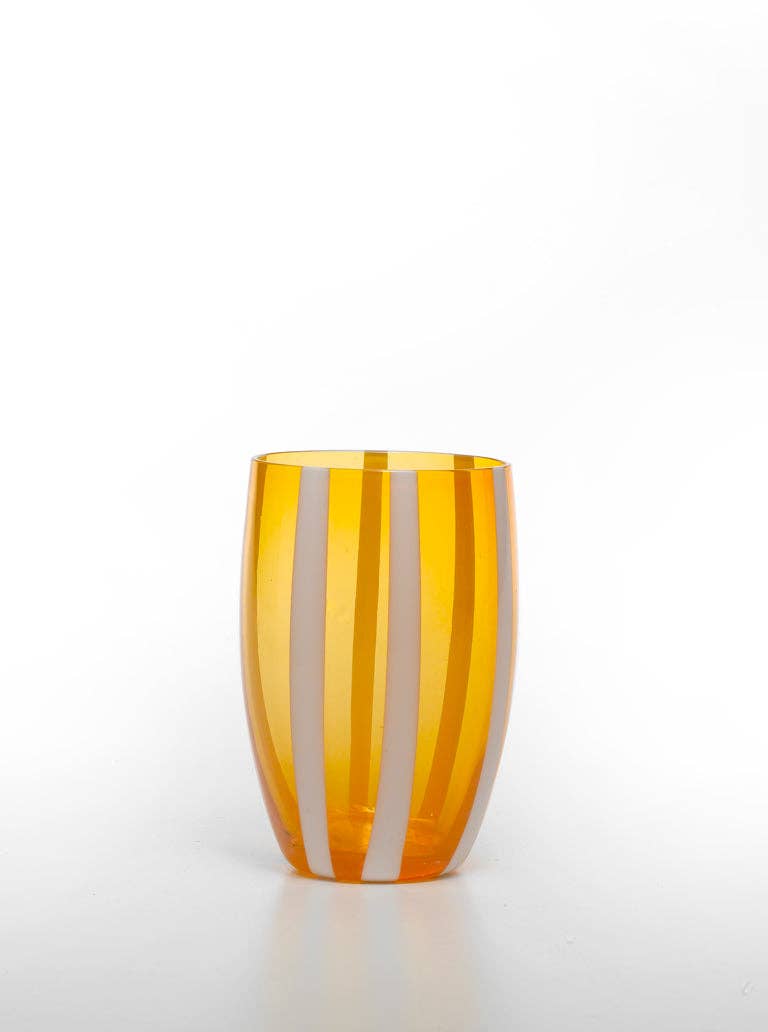 Zafferano America - Gessato tumbler - Amber