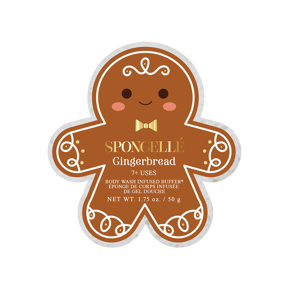 Spongellé - Gingerbread Gingerbread Holiday Buffer Christmas Stocking 