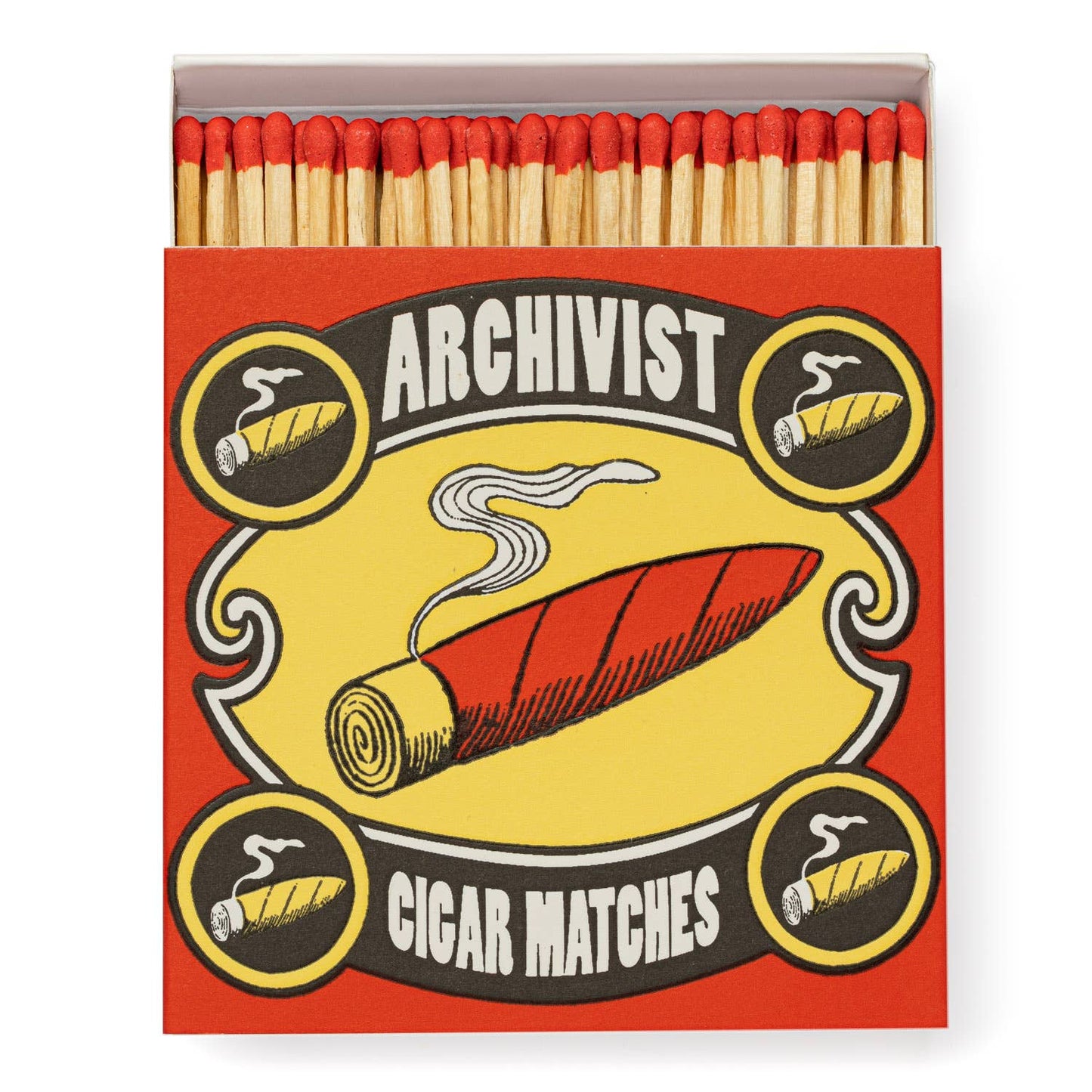 Archivist Gallery - Cigar matches Square Matchbox - 4x4 - 125 matches