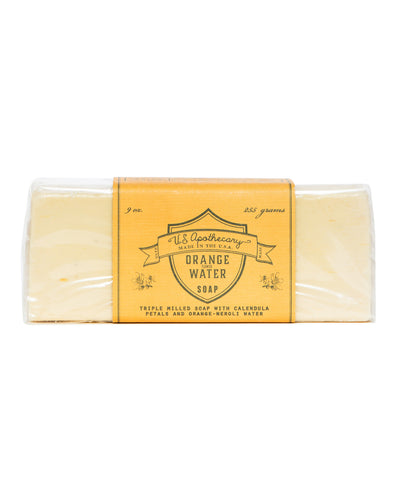 U.S. APOTHECARY - ORANGE WATER TRIPLE MILLED BAR SOAP