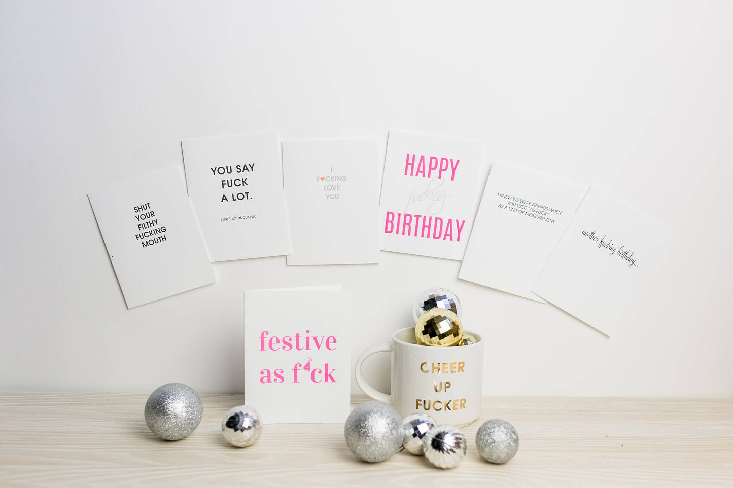 Chez Gagné - Happy Fucking Birthday Letterpress Greeting Card