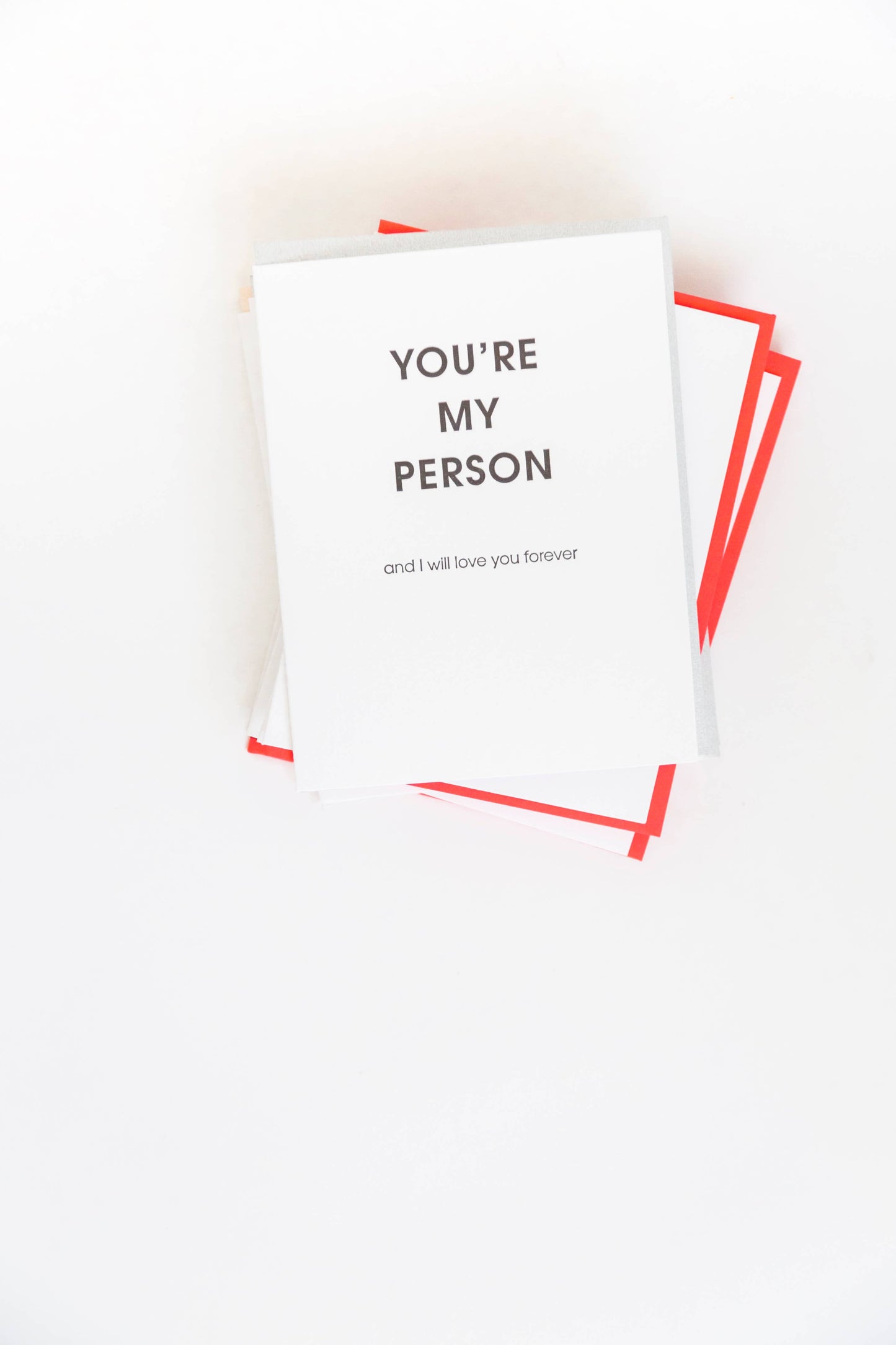 Chez Gagné - You're My Person Letterpress Greeting Card