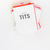 Chez Gagné - You're the Tits Letterpress Greeting Card