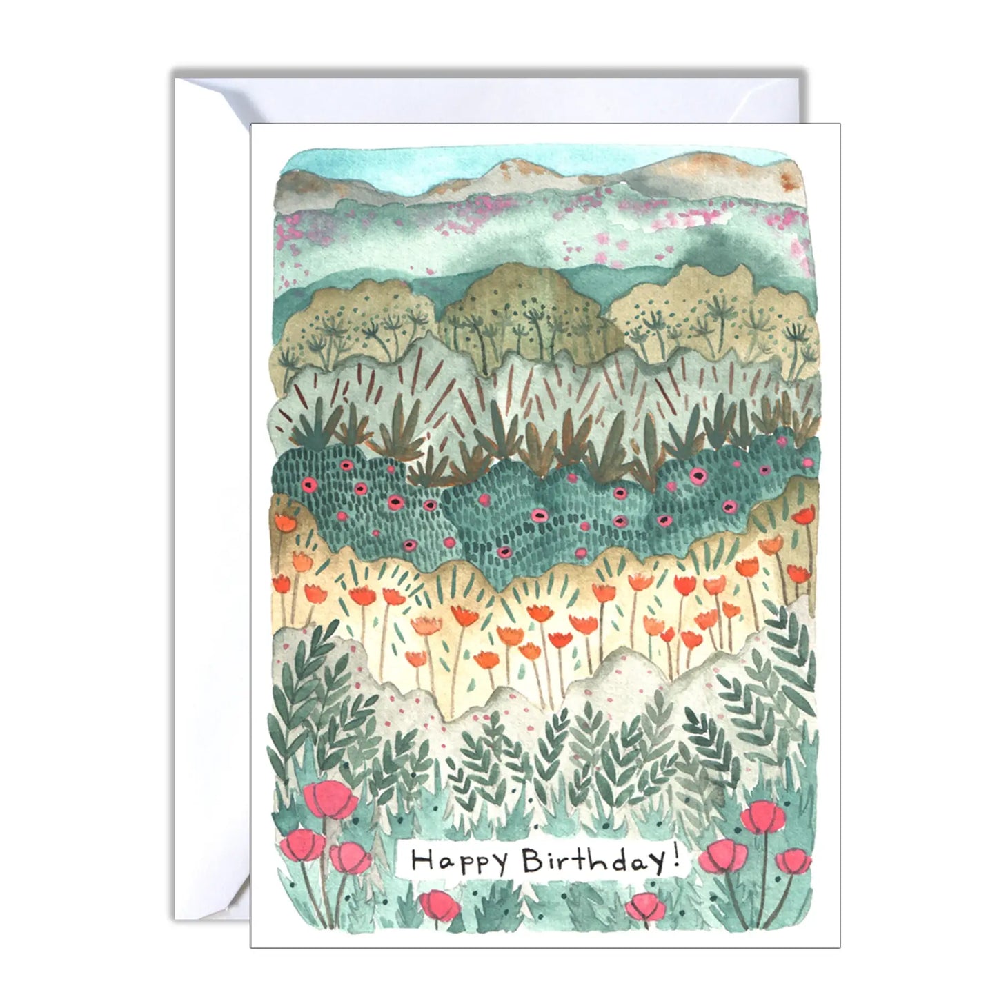 michele maule - Birthday Card - Floral Fields birthday