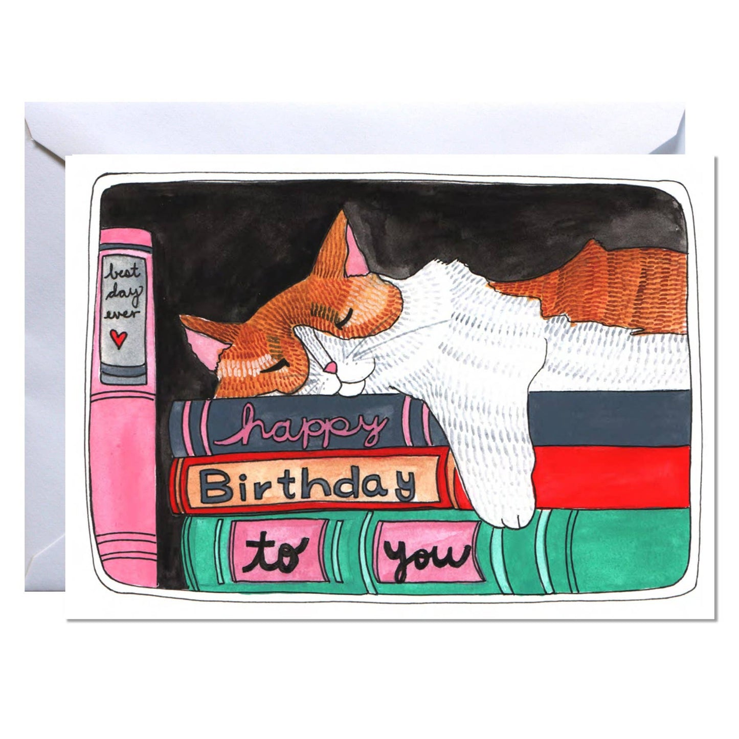 michele maule - Birthday Card - Cat Nap