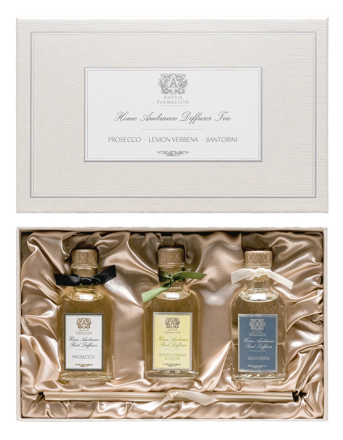 Antica Farmacista - Signature Diffuser Trio - Prosecco, Lemon Verbena, Santorini