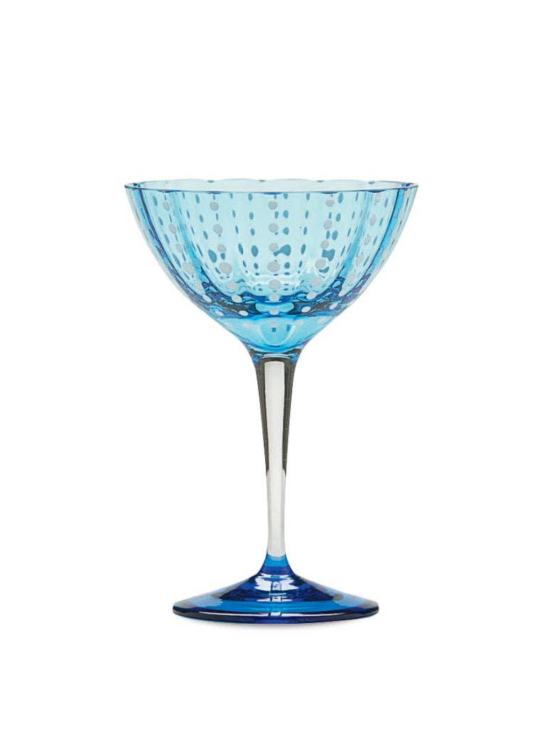 Zafferano America - Perle Cocktail Goblet: Blue