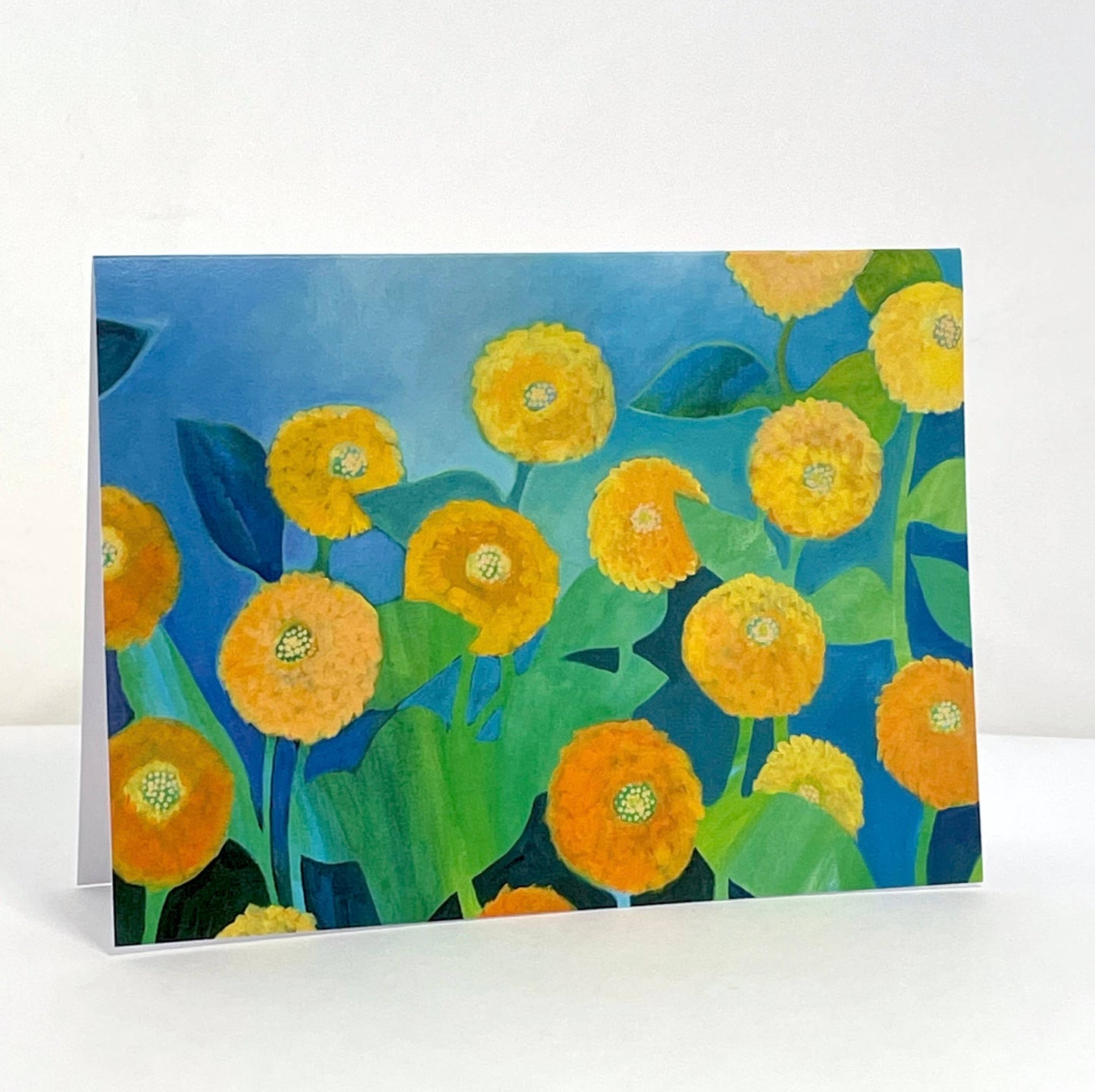 Jennifer Lommers - Sunny Flowers Blank Note Card