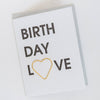 Chez Gagné - Birthday Love Paper Clip Letterpress Greeting Card