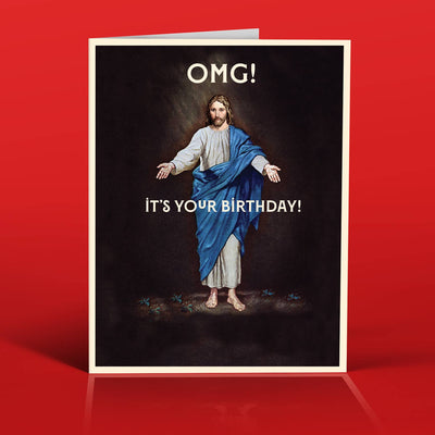 OffensiveDelightful - JESUS OMG!  Birthday Card