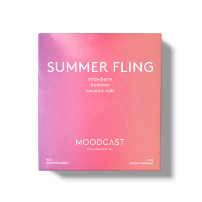 Moodcast Fragrance Co. - Summer Fling - 8oz Coconut Wax Candle - Tarvos Boutique
