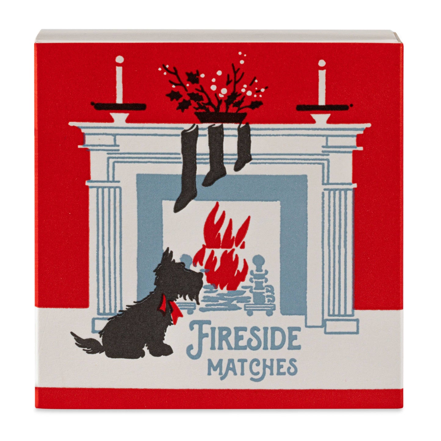 Archivist Gallery - Scotty Dog Fireside | Square - Christmas Safety Matches🎄 - 4x4 - 125 matches