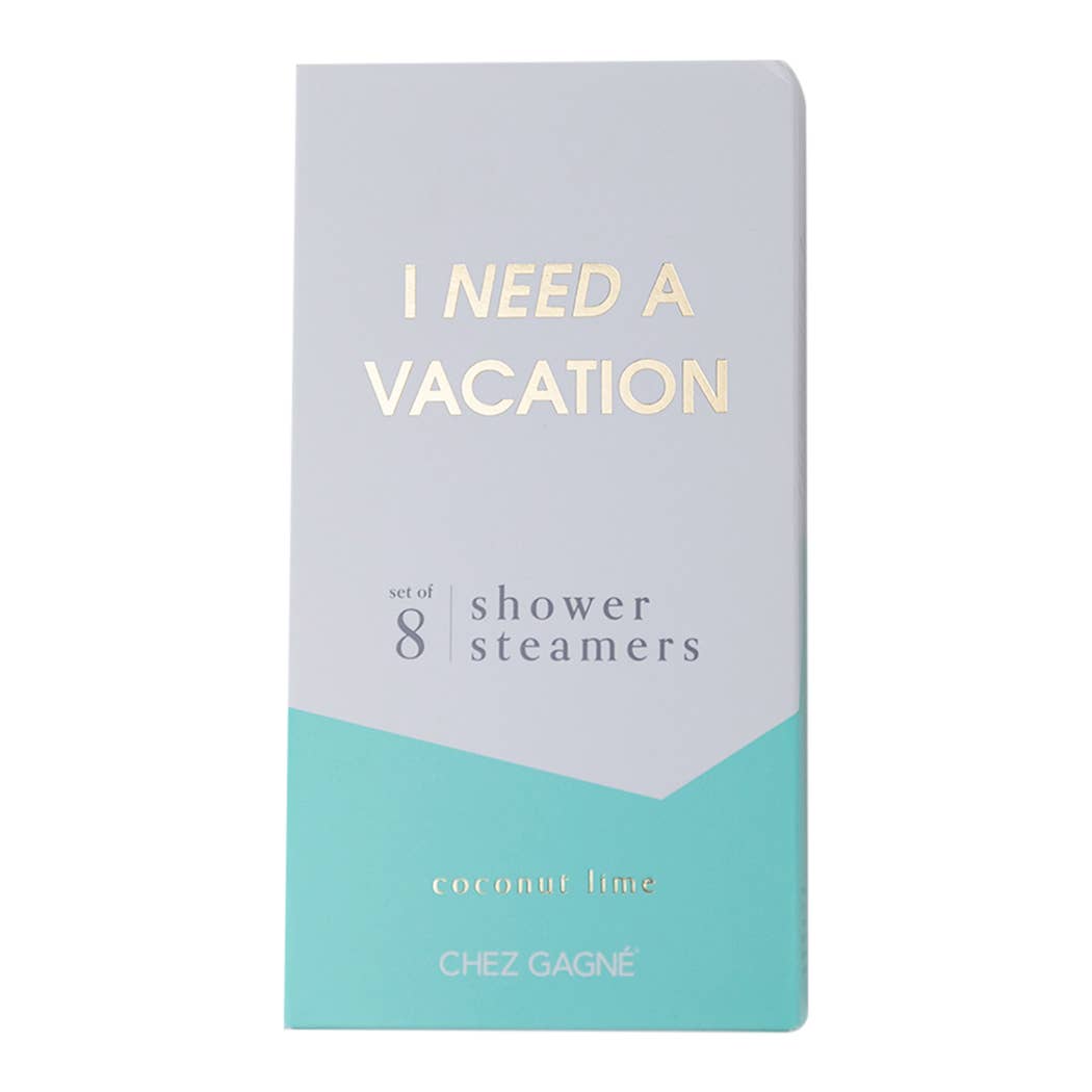 Chez Gagné - I Need a Vacation Shower Shower Steamers - Coconut Lime