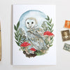 michele maule - Greeting Card - Barn Owl