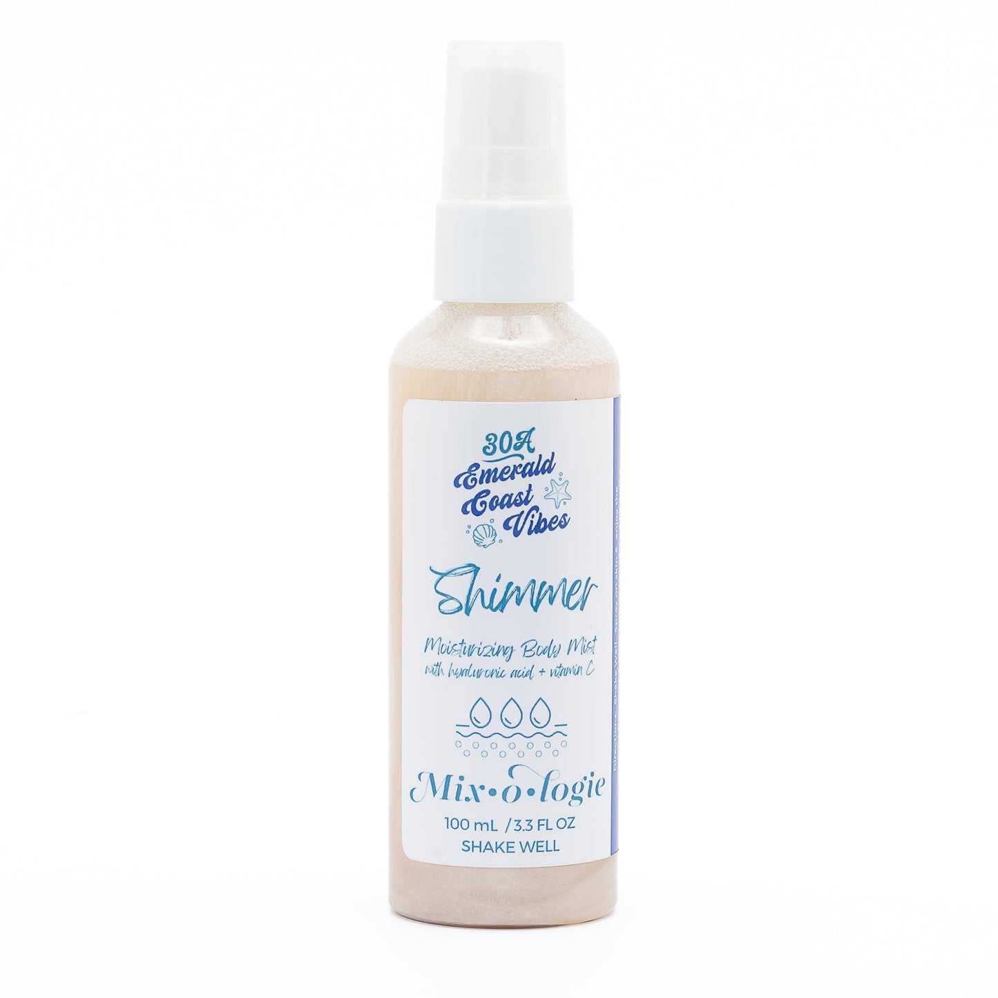 MIXOLOGIE - 30A Emerald Coast Vibes SHIMMER Body Mist
