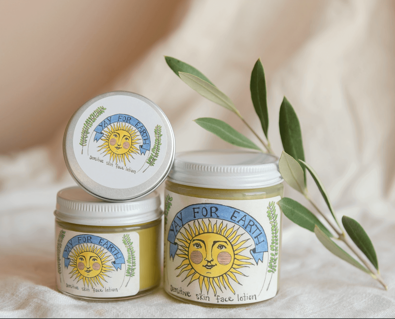 Yay for Earth - Sensitive Skin Face Lotion: Travel tin - Tarvos Boutique