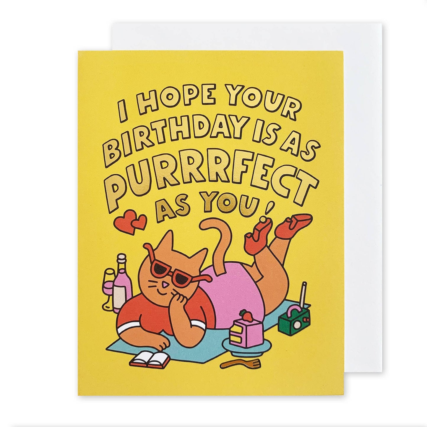 The Social Type - Purrrfect Birthday Card