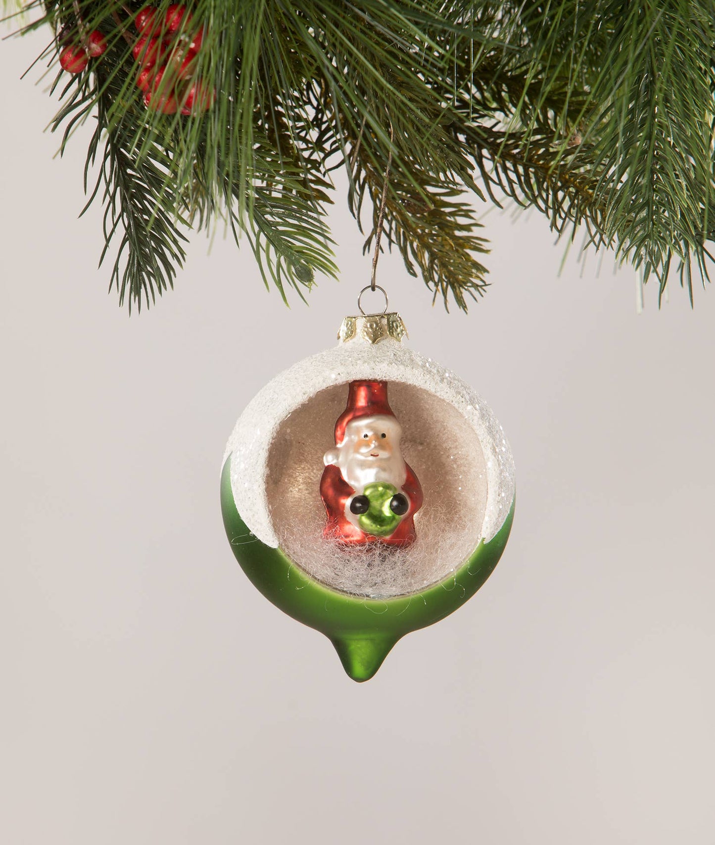 Bethany Lowe Designs - Retro Santa Indent Ornament