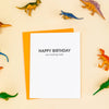 Chez Gagné - Happy Birthday You Fucking Fossil Letterpress Greeting Card