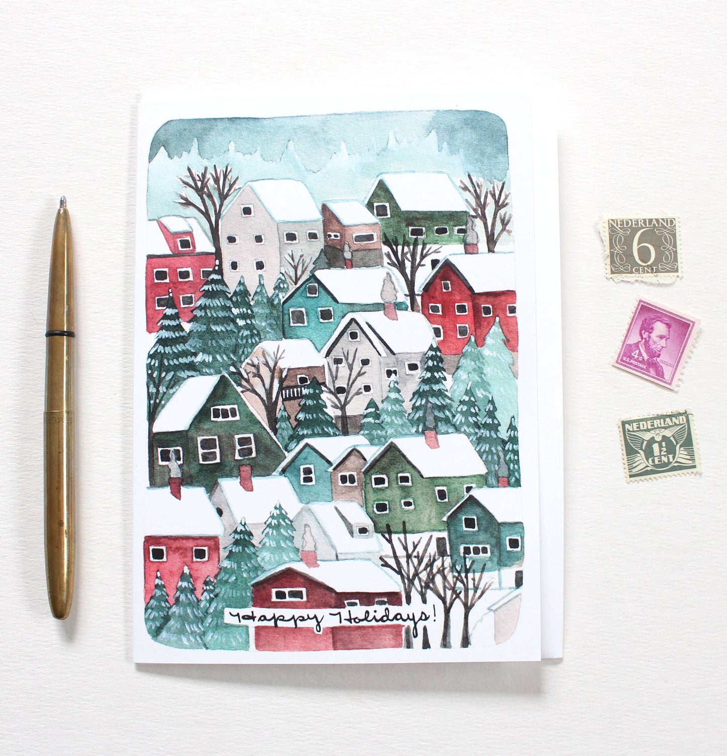 michele maule - Holiday Card - Holiday Houses