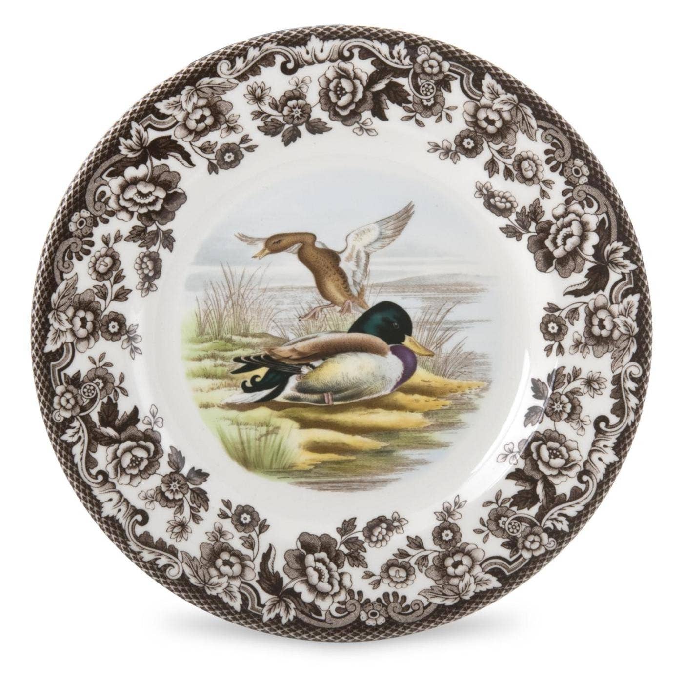 Portmeirion, Spode, Pimpernel, Wrendale Designs - Spode Woodland Salad Plate 8 inch (Mallard)