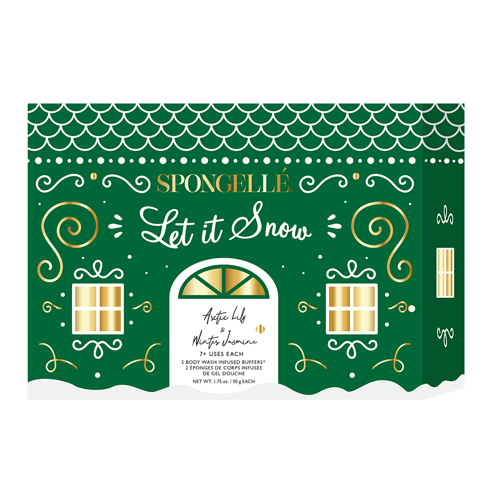 Spongellé - Let It Snow Holiday Snowman Gift Set Christmas Stocking Gift