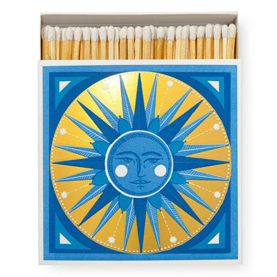 Archivist Gallery - Golden Sun Square Matchbox - 4x4 - 125 matches