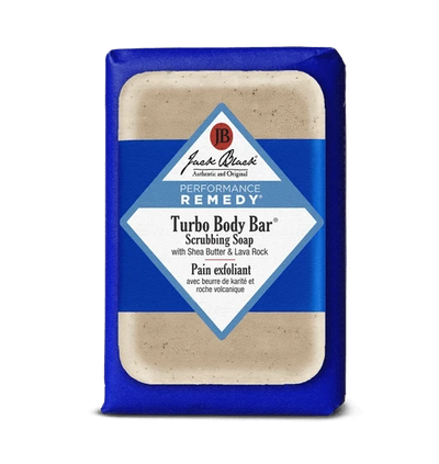 JACK BLACK - Turbo Body Bar Scrubbing Soap with Shea Butter & Natural Lava Rock - Tarvos Boutique