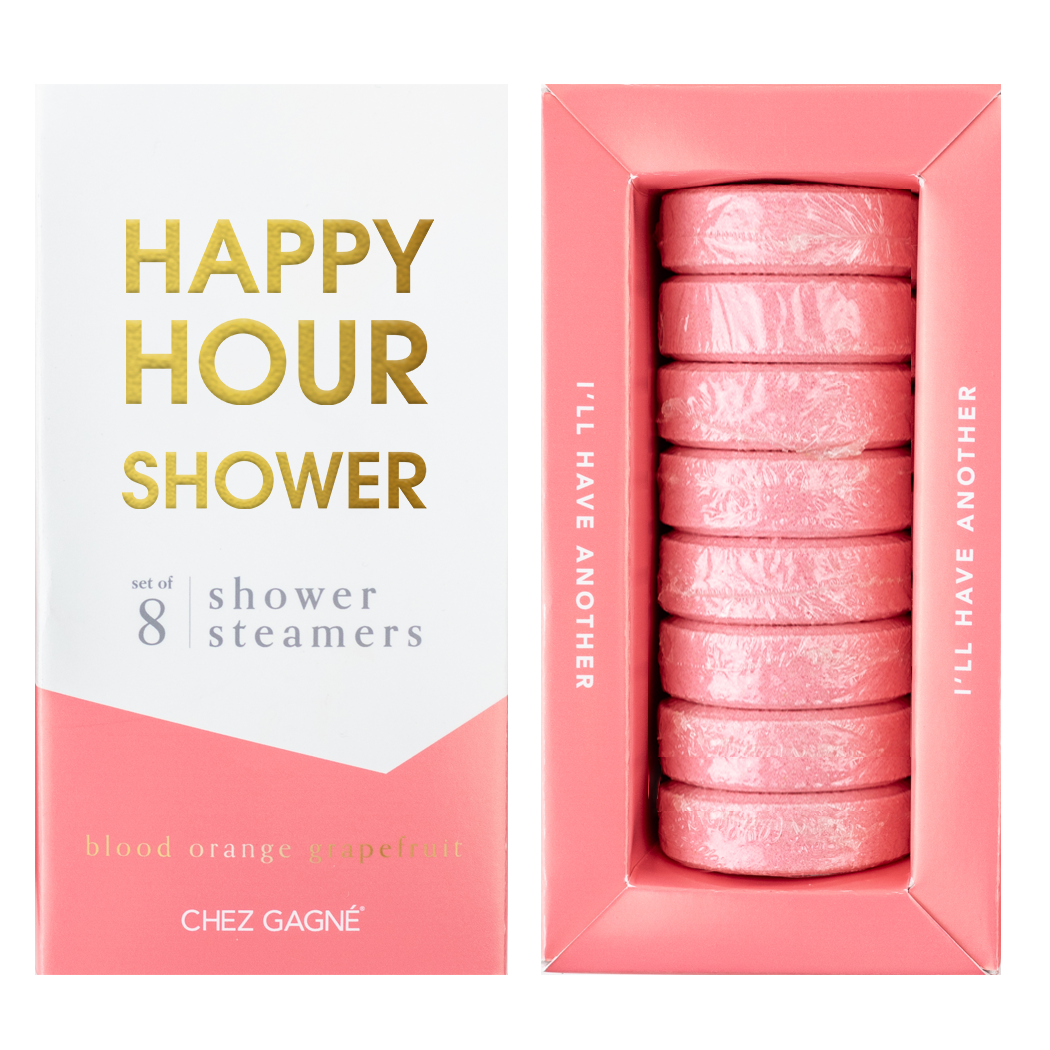 Chez Gagné - Happy Hour Shower Shower Steamers - Blood Orange Grapefruit