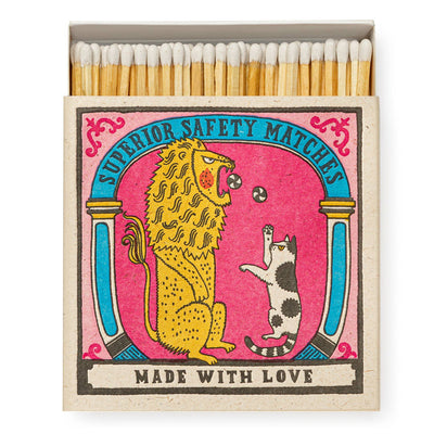 Archivist Gallery - Big Cat Little Cat Square Matchbox - Tarvos Boutique
