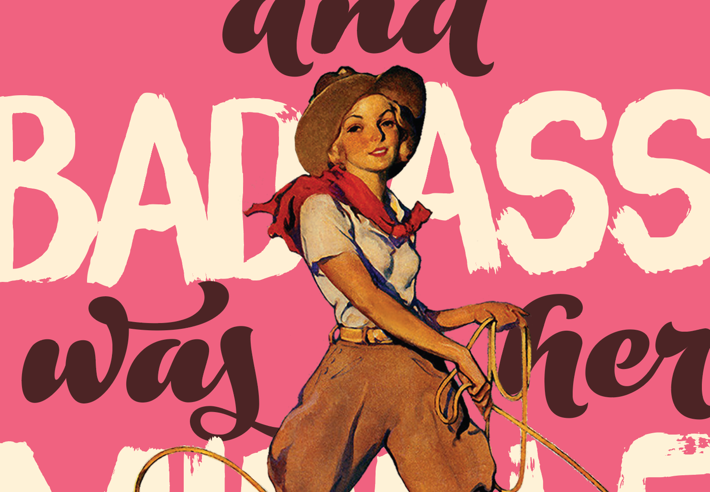 OffensiveDelightful - BADASS COWGIRL cards for badass girls