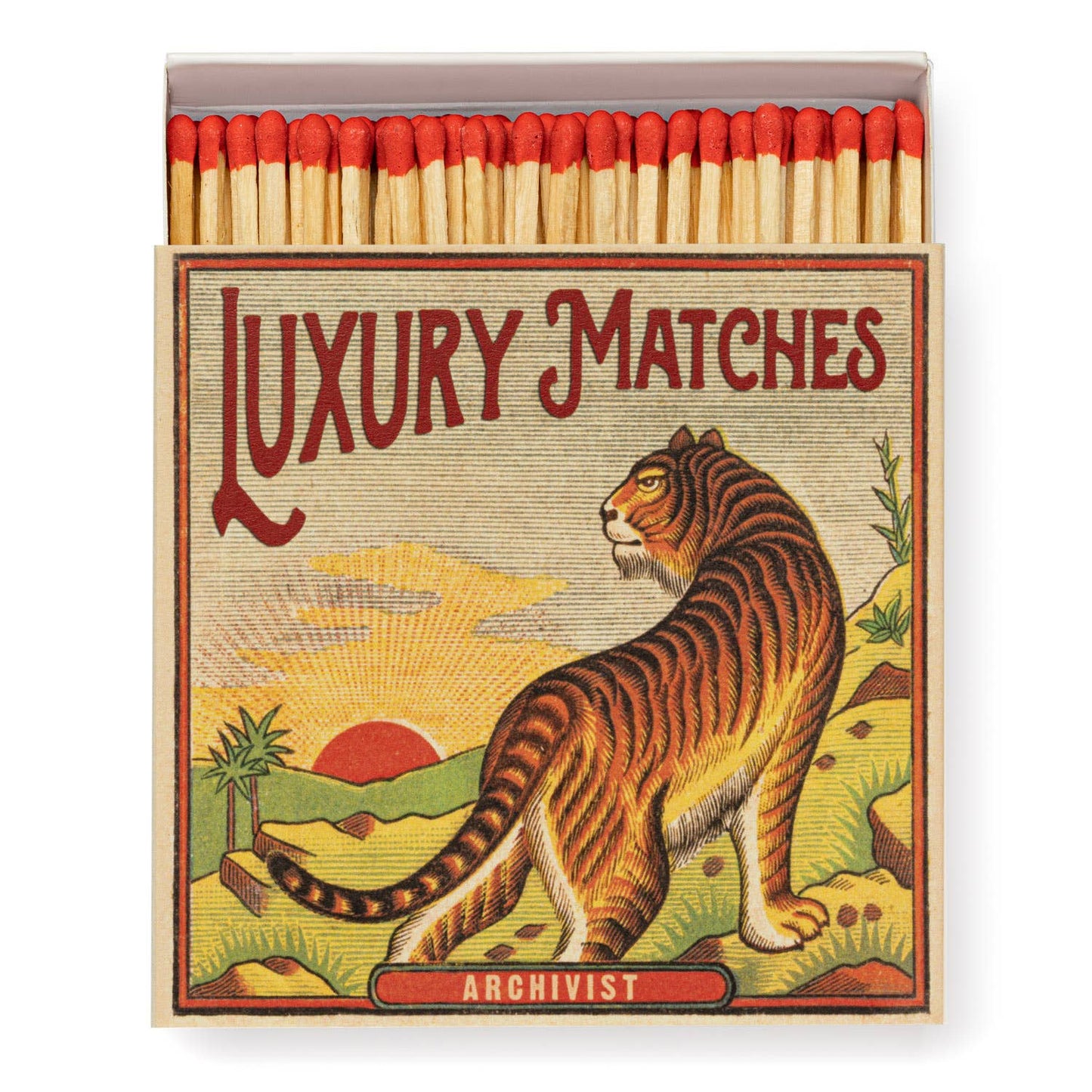 Archivist Gallery - New Tiger Square Matchbox - 4x4 - 125 matches