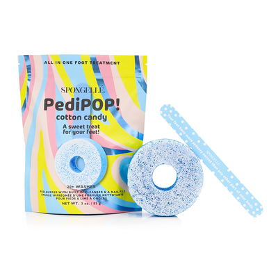 Spongellé - Cotton Candy PediPOP Pedi Buffer & Nail File