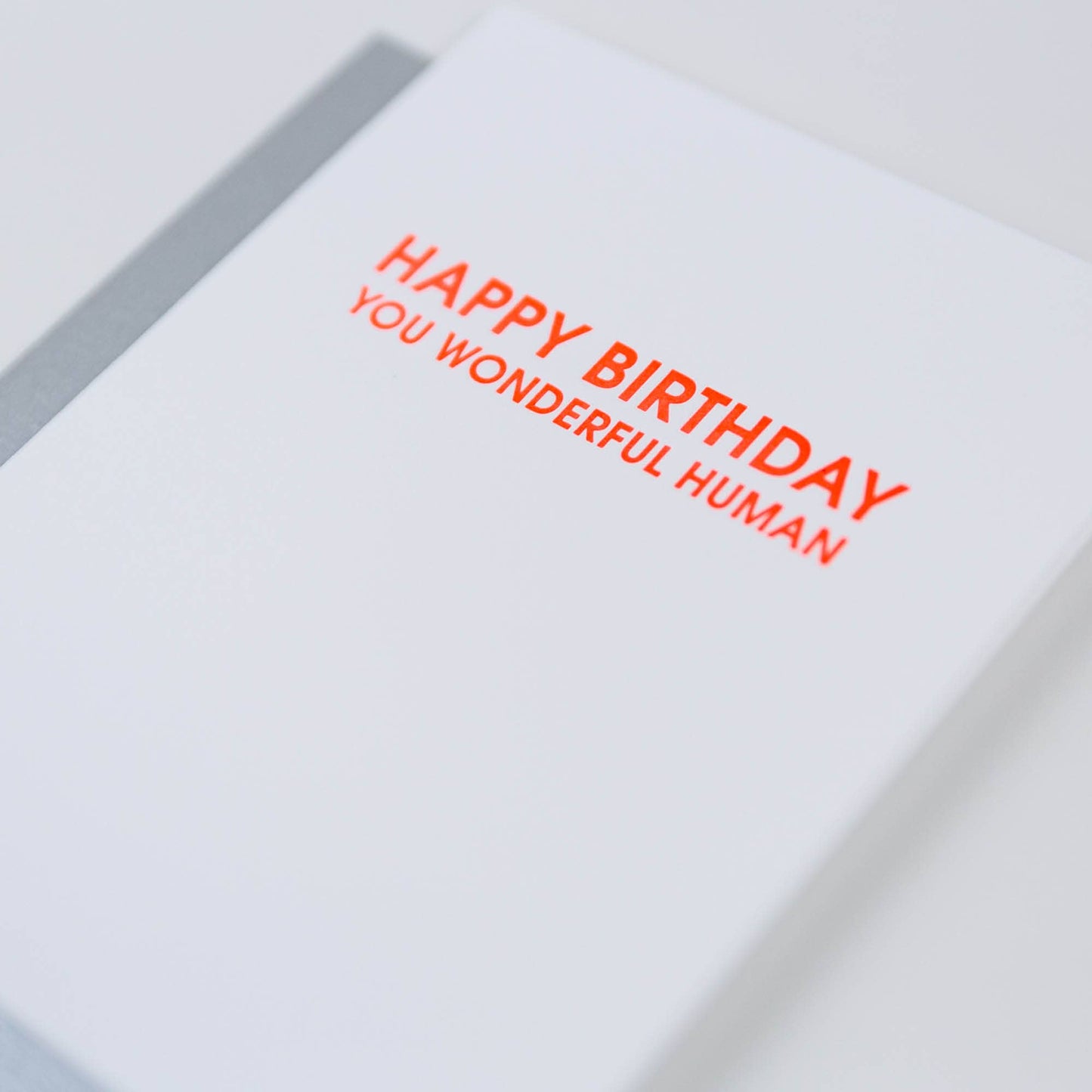 Chez Gagné - Wonderful Human Birthday Letterpress Birthday Greeting Card