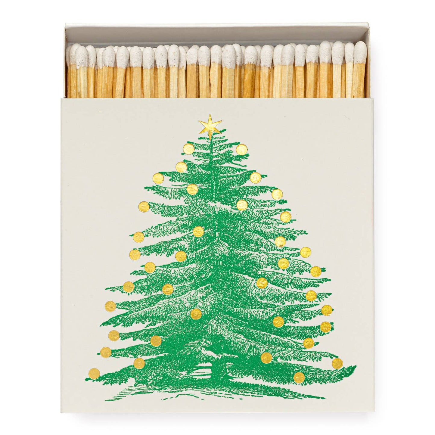 Archivist Gallery - Christmas Tree | Square - Christmas Safety Matches🎄 - 4x4 - 125 matches