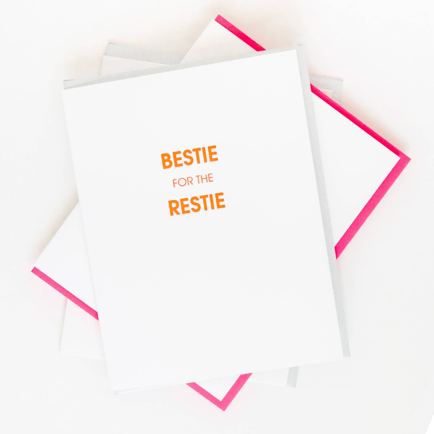 Chez Gagné - Bestie for the Restie Letterpress Greeting Card