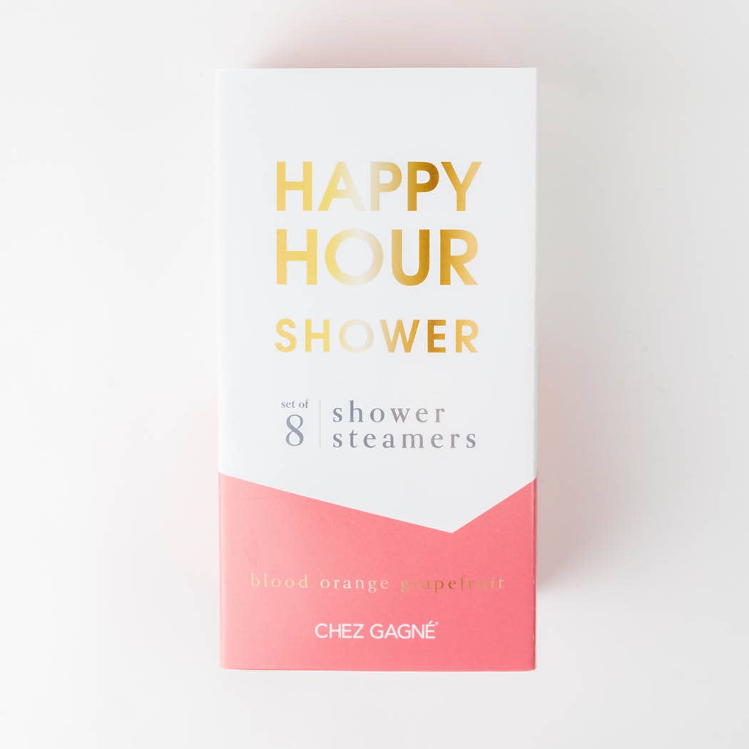 Chez Gagné - Happy Hour Shower Shower Steamers - Blood Orange Grapefruit