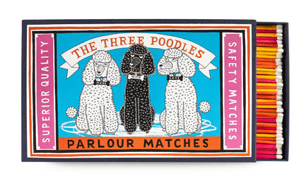 Archivist Gallery - The Three Poodles Big Matchbox - 8x12 - 150 matches