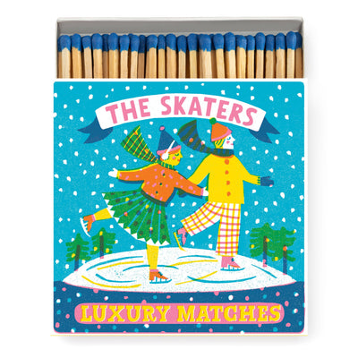 Archivist Gallery - The Skaters | Square - Christmas Safety Matches🎄 - 4x4 - 125 matches