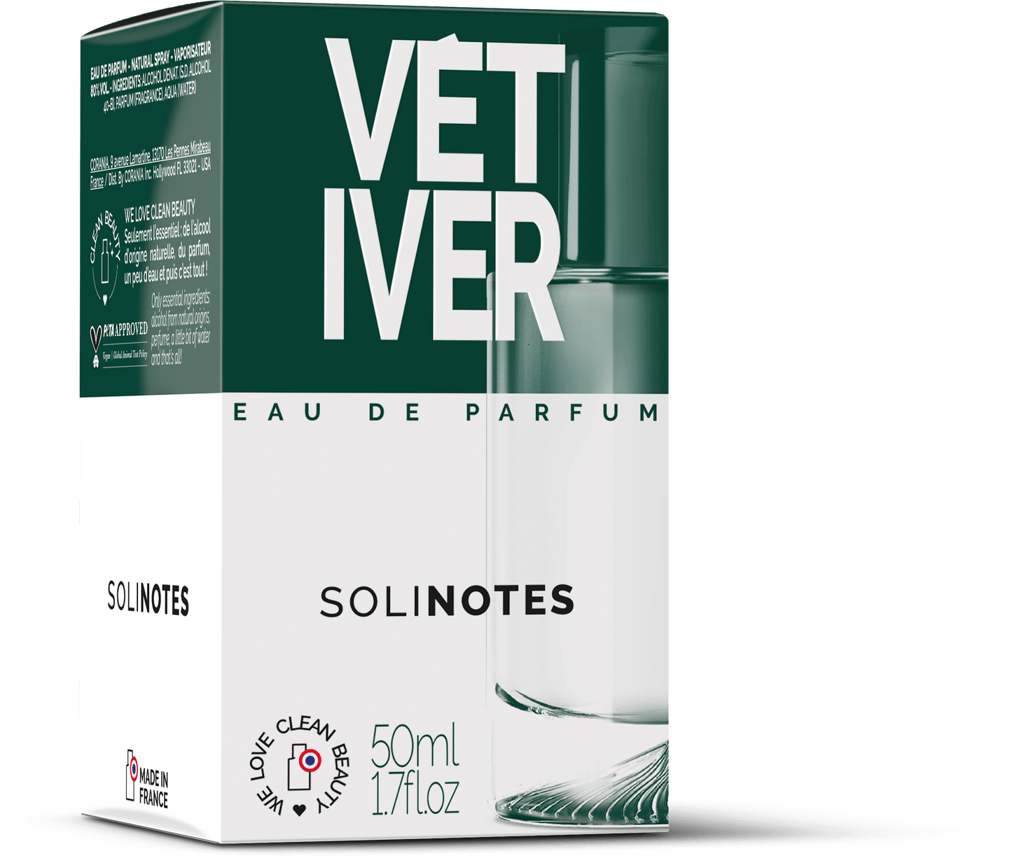 Solinotes - Vetiver Eau de Perfume 1.7 oz - CLEAN BEAUTY - Tarvos Boutique