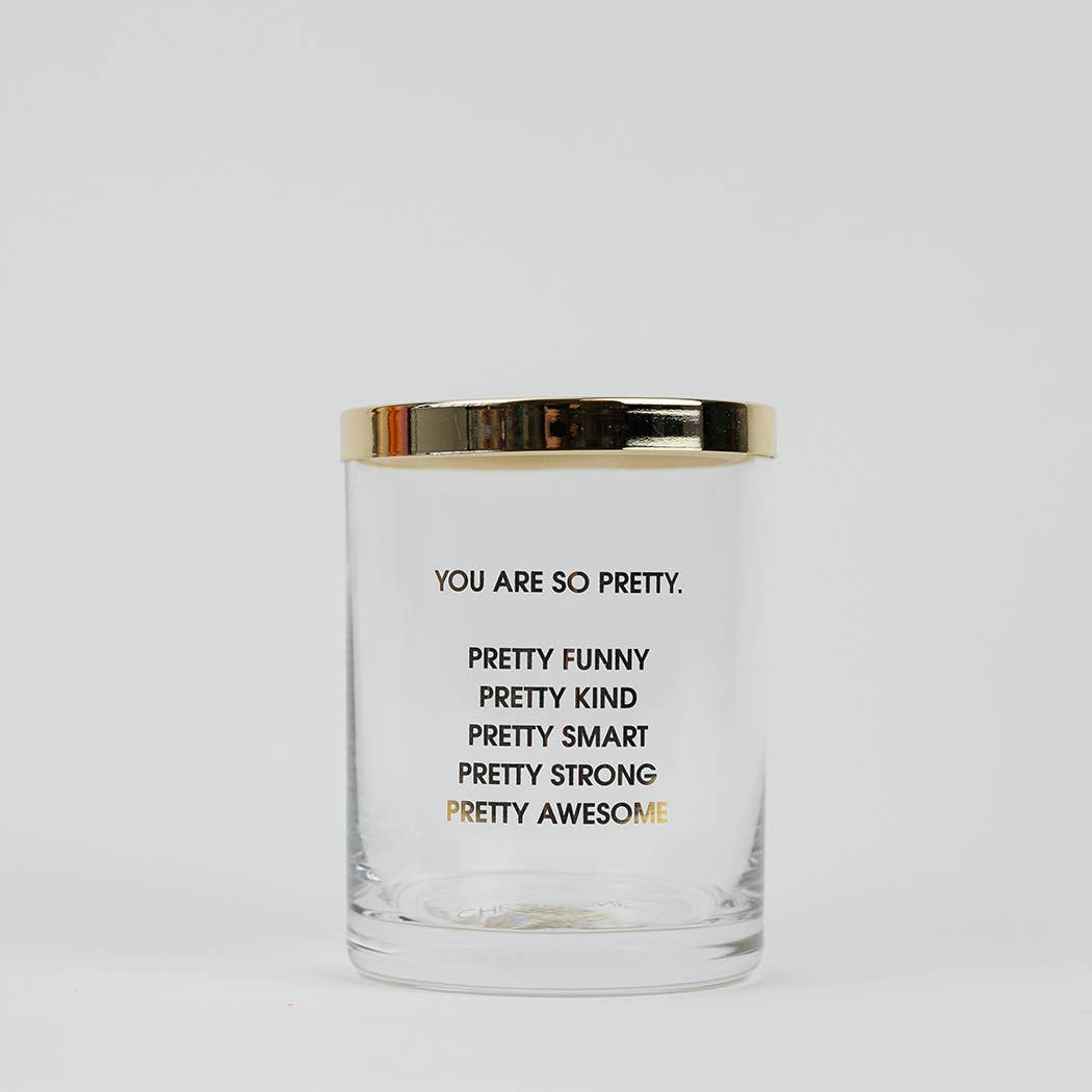 Chez Gagné - You Are So Pretty Match + Rocks Glass Duo Limited Edition