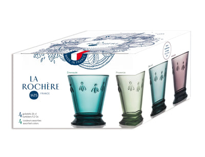 La Rochere - Bee Tumblers - Multi - Set of 4 - Tarvos Boutique