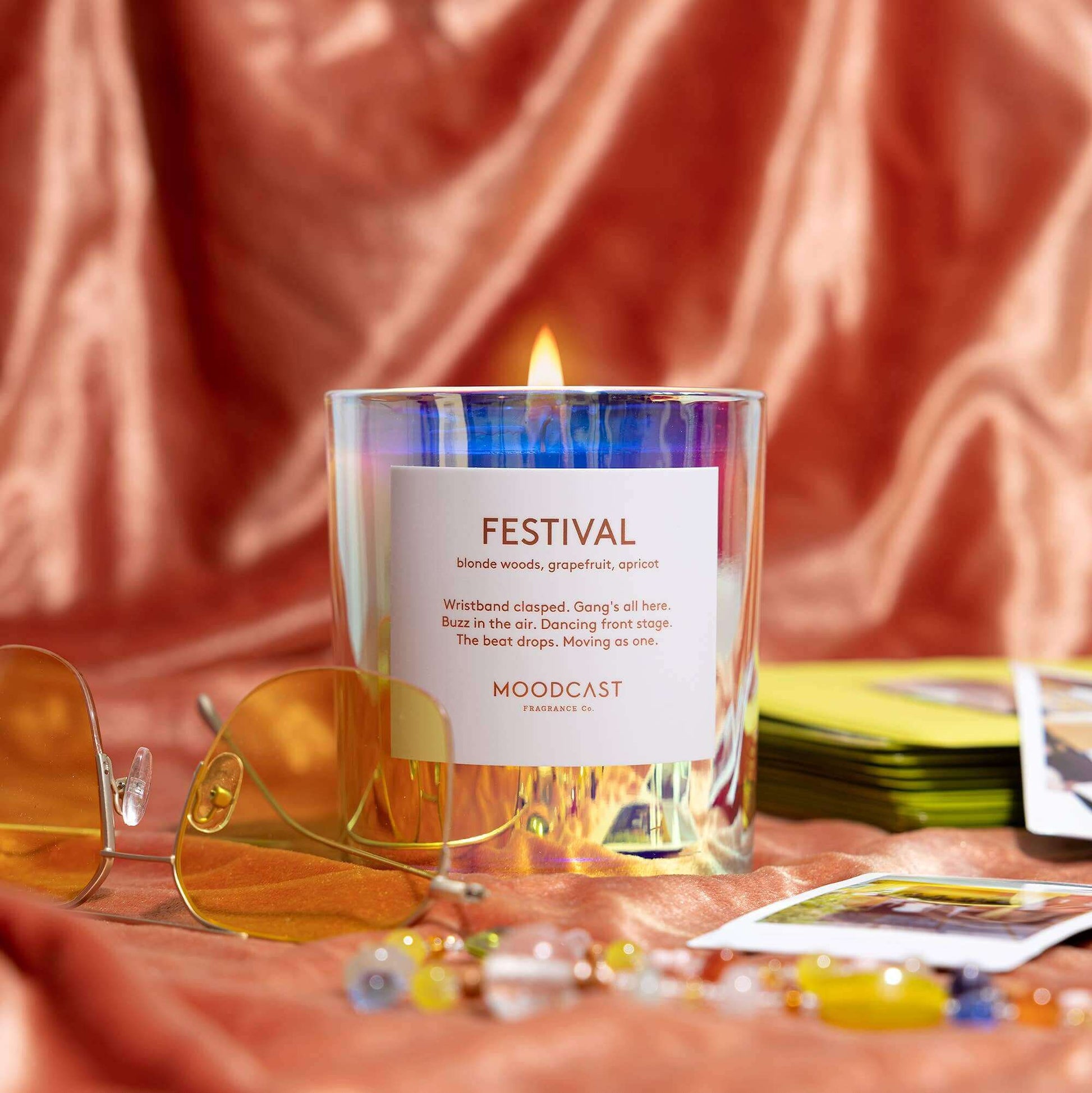 Moodcast Fragrance Co. - Festival - 8oz Coconut Wax Candle - Tarvos Boutique