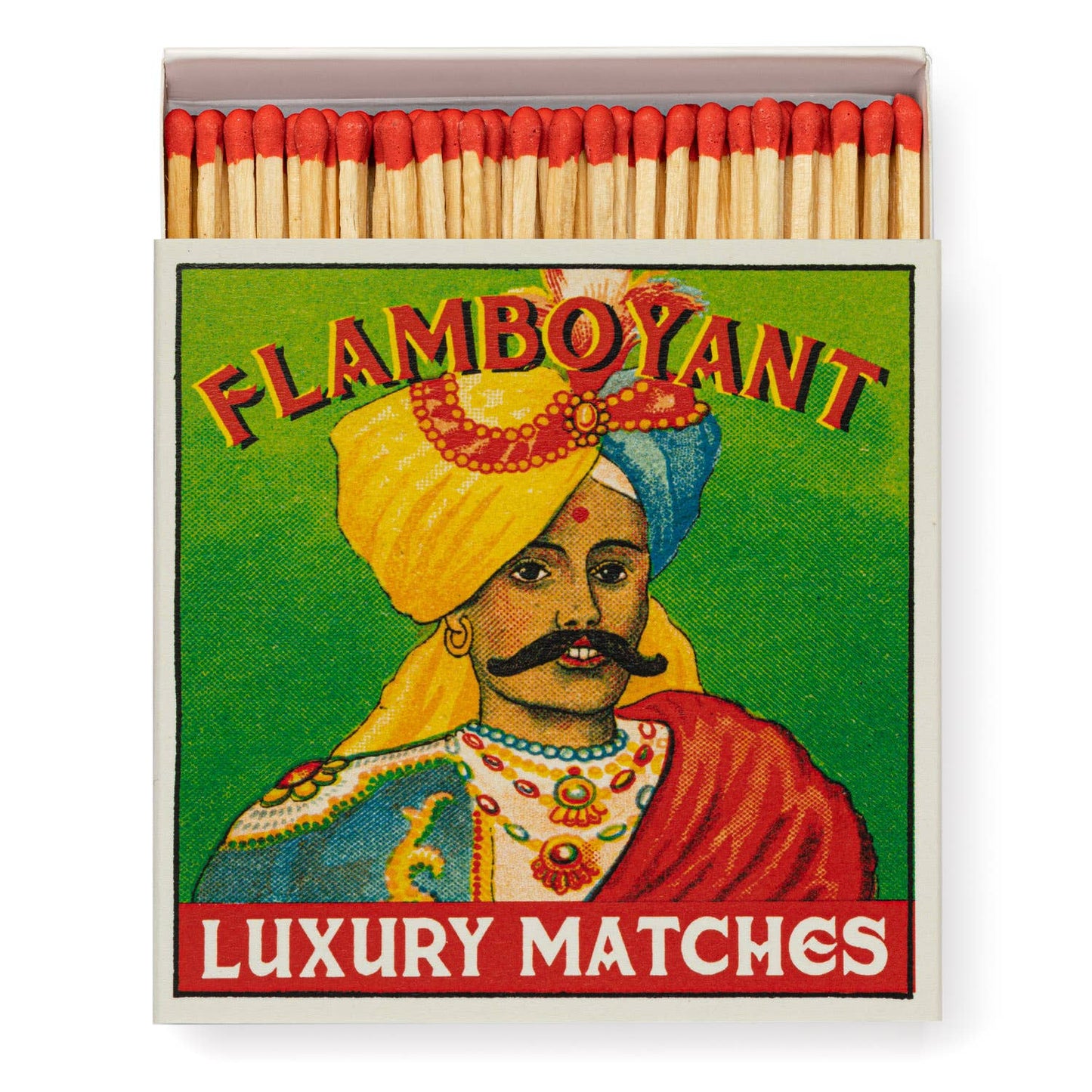 Archivist Gallery - Mr Flamboyant Square Matchbox - 4x4 - 125 matches