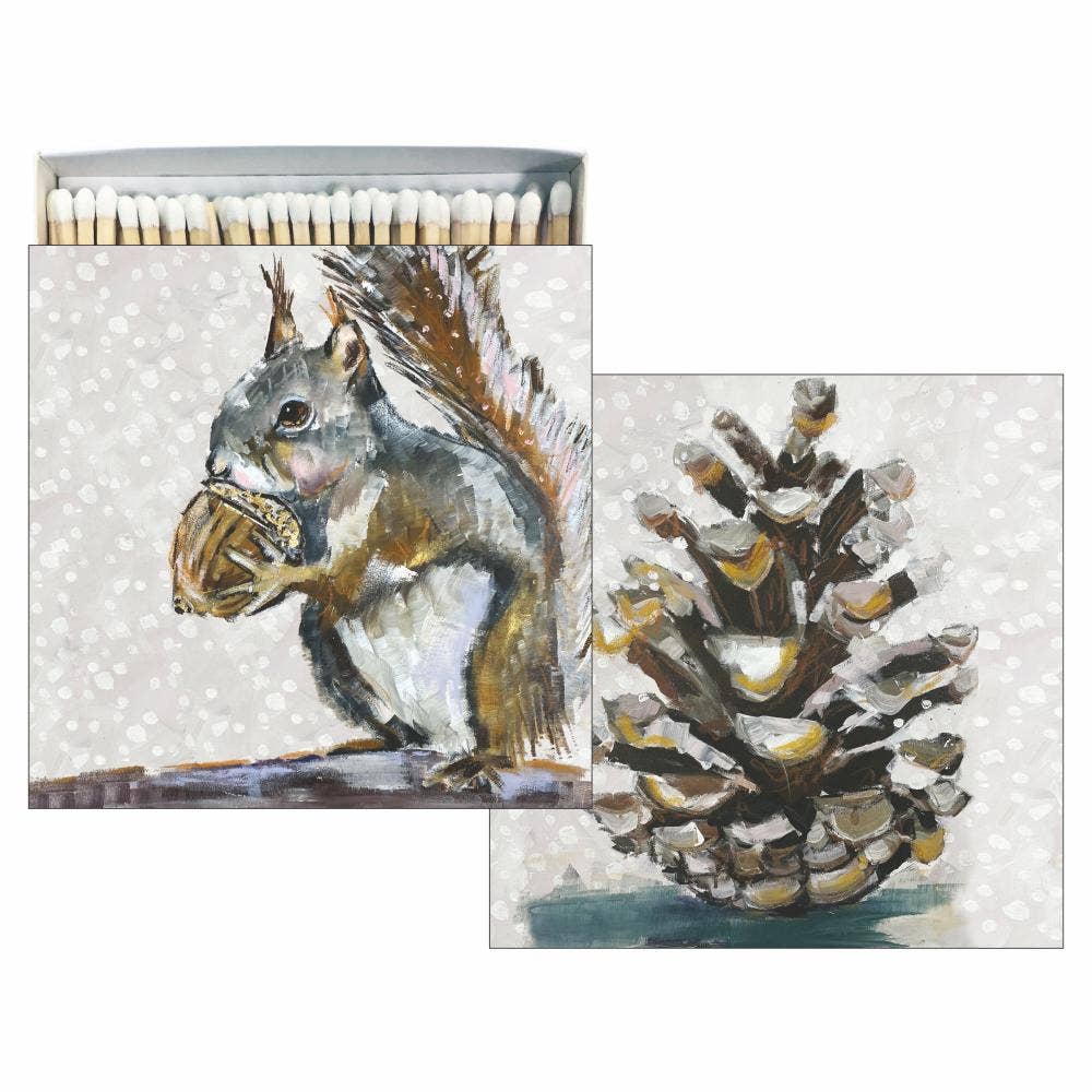 Paperproducts Design - MATCHES SQUARE-SQUIRREL PORTRAIT