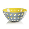 Guzzini - LE MURRINE Large Bowl : 4,33x9,84x9,84 in. / Grey/Yellow