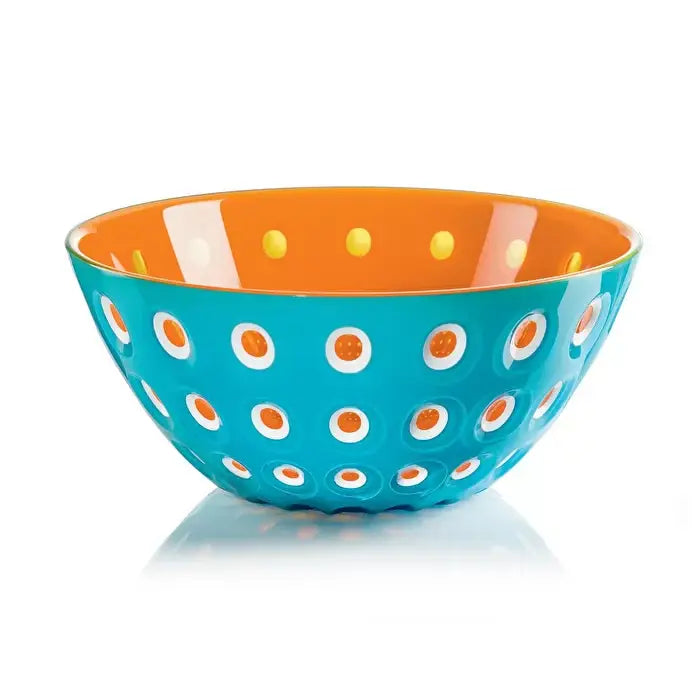 Guzzini - LE MURRINE Large Bowl : 4,33x9,84x9,84 in. / Blue/Orange