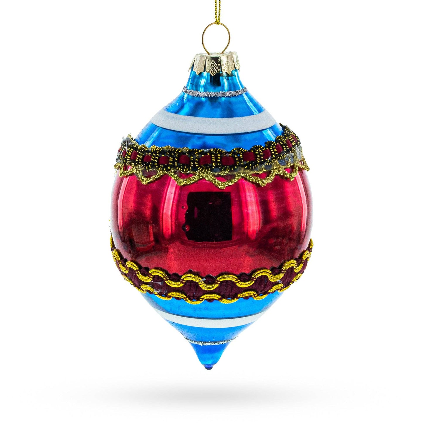 BestPysanky - Retro Reflection Blue- Glass Ornament