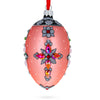 BestPysanky - Italian Fashion House Jeweled Cross Glass Egg Ornament